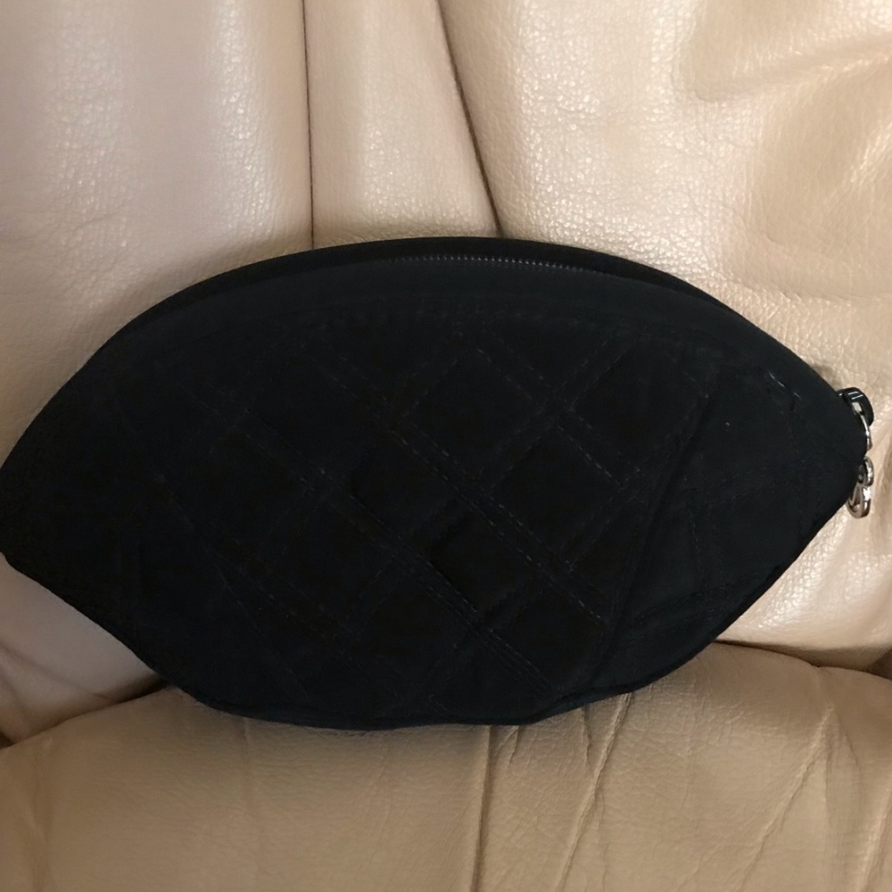 Vera Bradley Black Quilt Makeup Bag